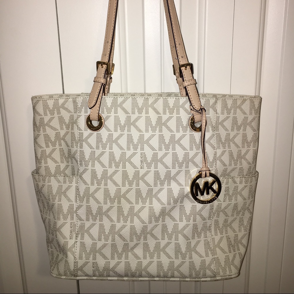 Michael Kors Jet Set Signature Logo Tote